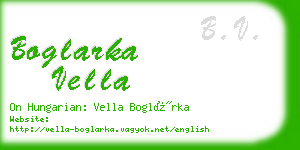 boglarka vella business card